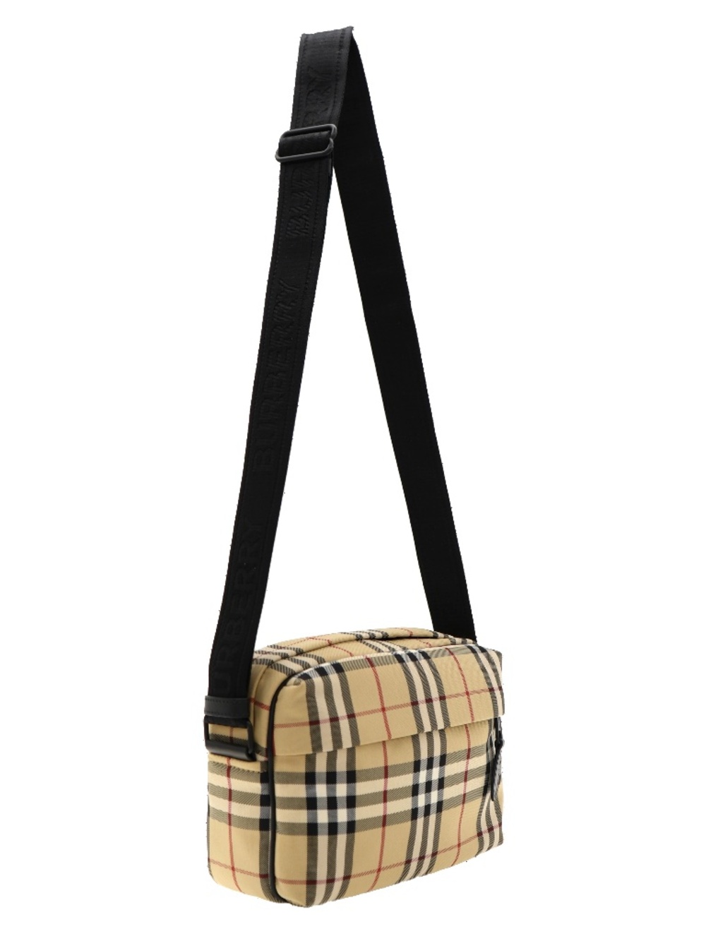 Burberry Paddy Camera Crossbody Messenger Bag Beige Check New